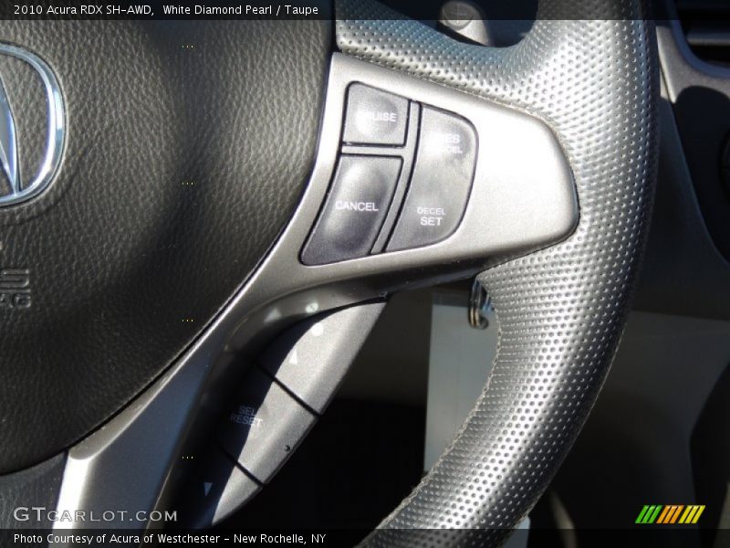 White Diamond Pearl / Taupe 2010 Acura RDX SH-AWD