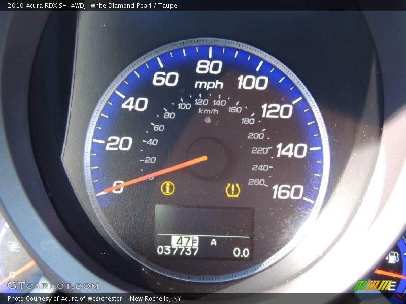 White Diamond Pearl / Taupe 2010 Acura RDX SH-AWD