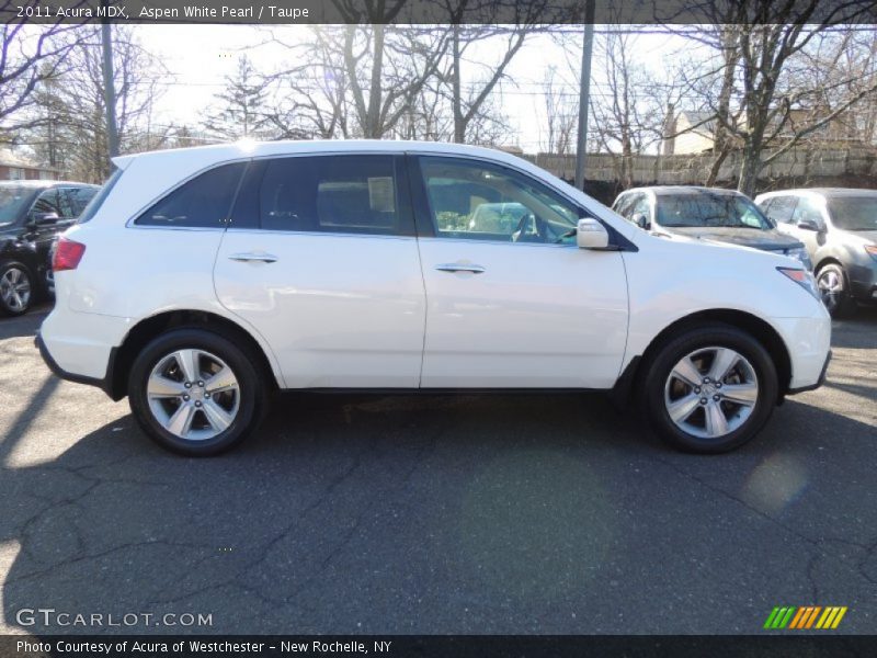 Aspen White Pearl / Taupe 2011 Acura MDX