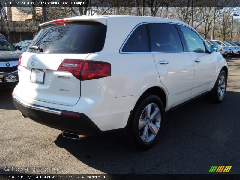 Aspen White Pearl / Taupe 2011 Acura MDX