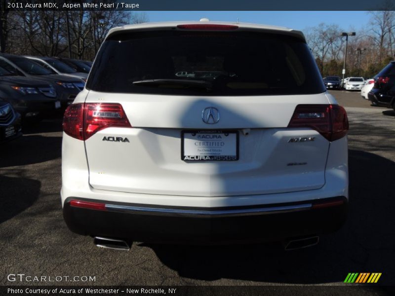 Aspen White Pearl / Taupe 2011 Acura MDX