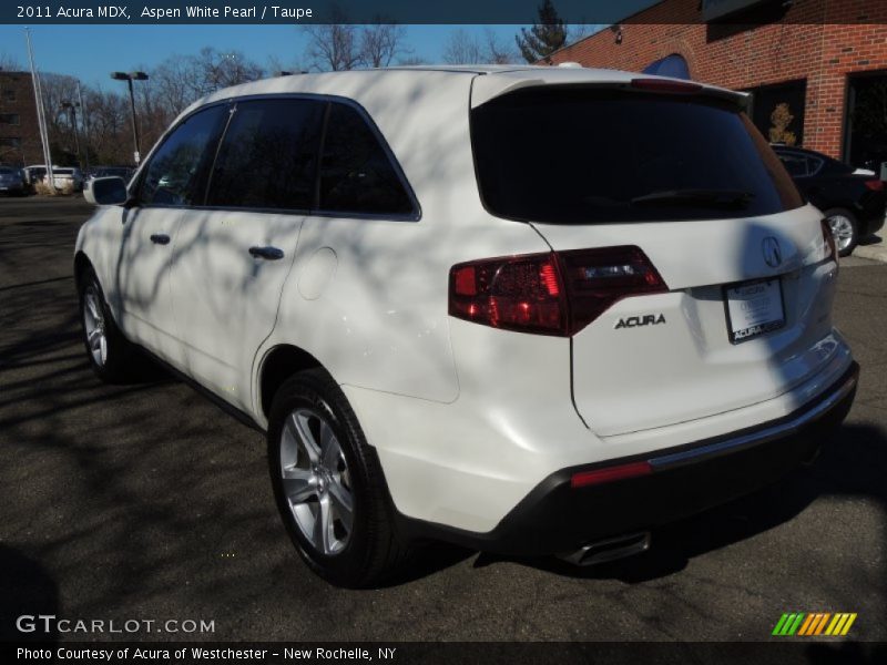 Aspen White Pearl / Taupe 2011 Acura MDX