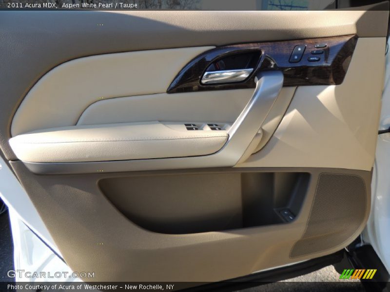 Aspen White Pearl / Taupe 2011 Acura MDX