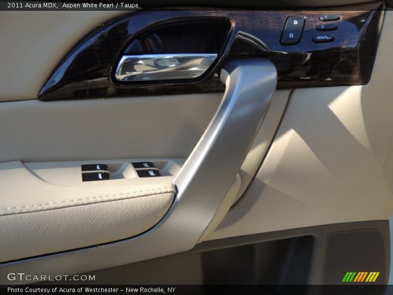 Aspen White Pearl / Taupe 2011 Acura MDX