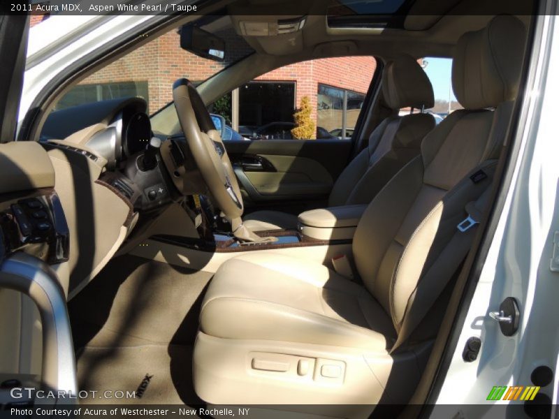 Aspen White Pearl / Taupe 2011 Acura MDX