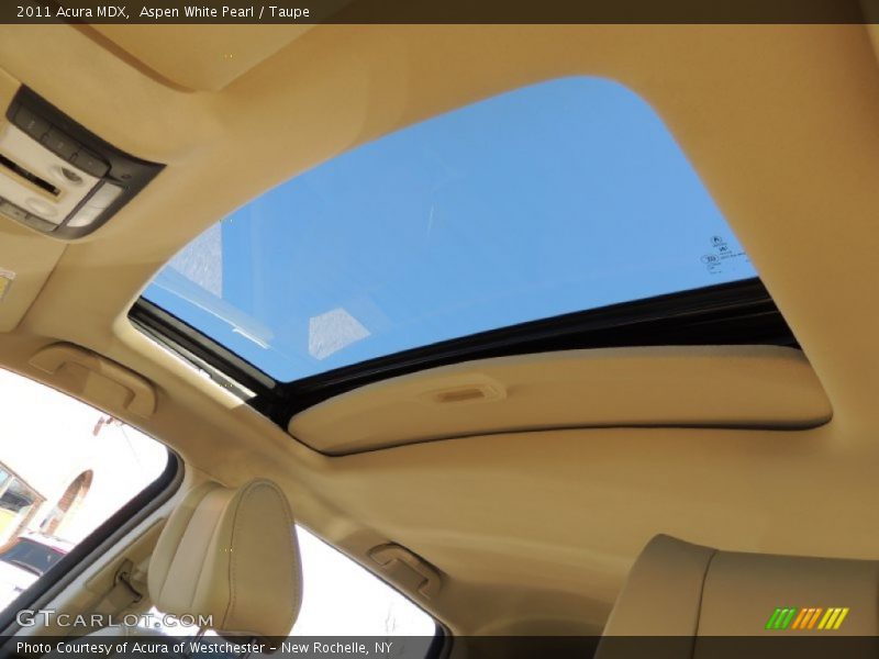 Aspen White Pearl / Taupe 2011 Acura MDX