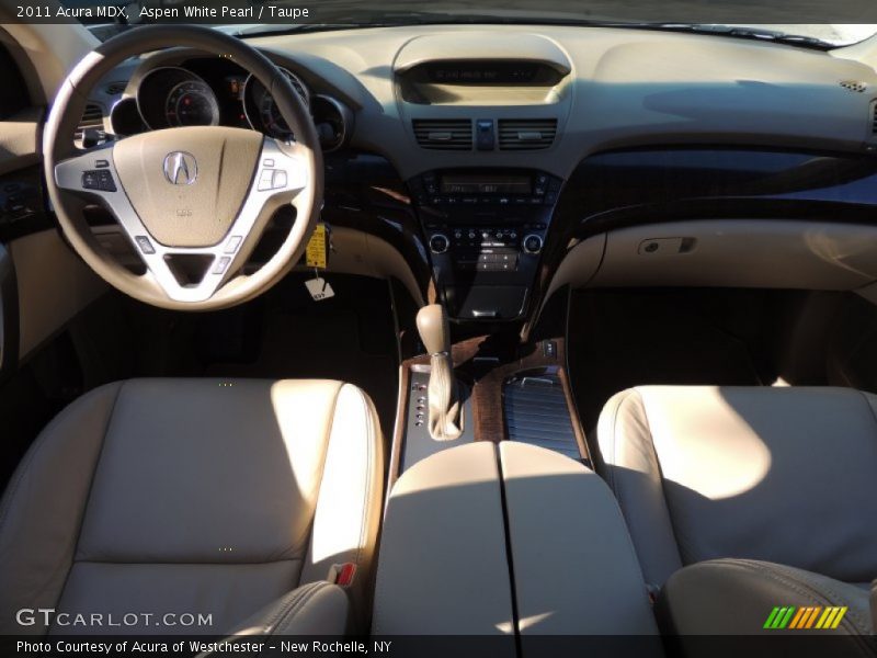 Aspen White Pearl / Taupe 2011 Acura MDX