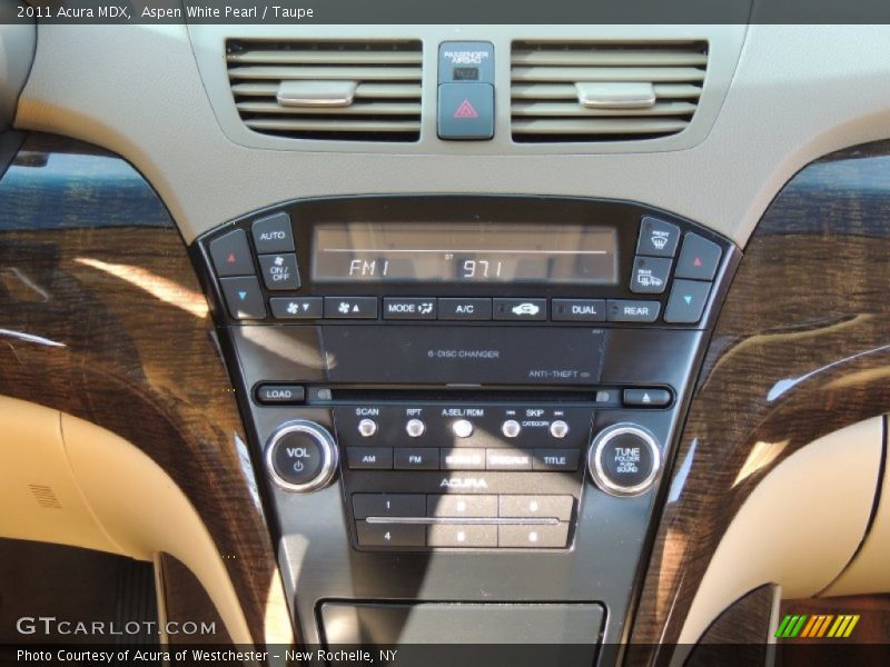 Aspen White Pearl / Taupe 2011 Acura MDX