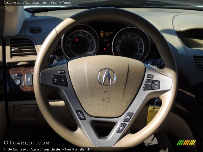 Aspen White Pearl / Taupe 2011 Acura MDX