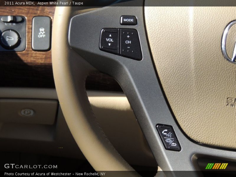 Aspen White Pearl / Taupe 2011 Acura MDX