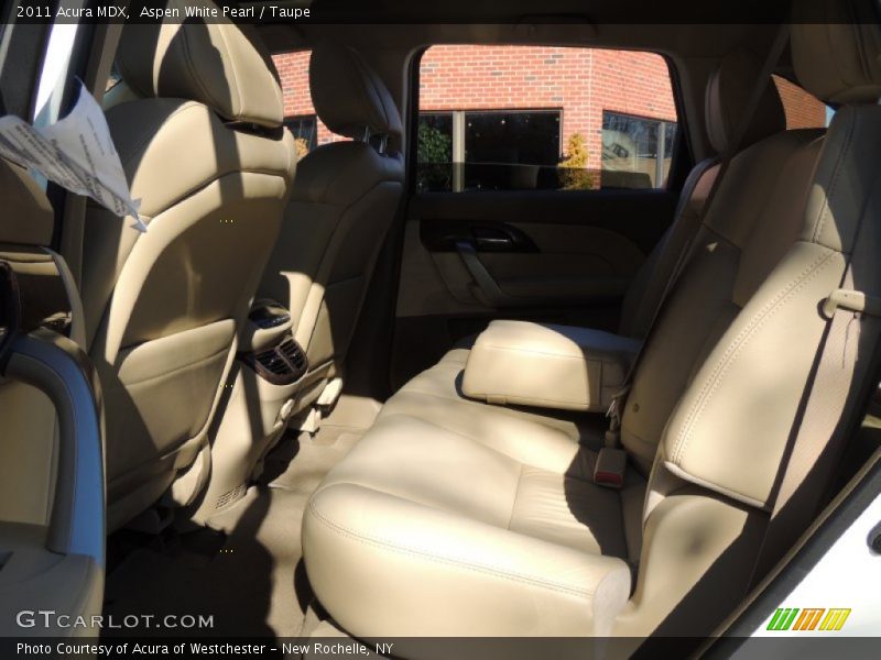Aspen White Pearl / Taupe 2011 Acura MDX