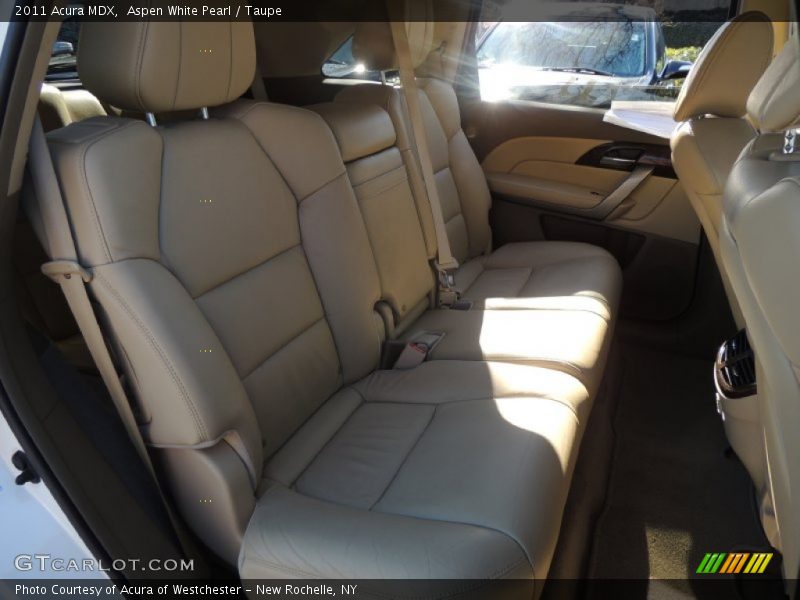 Aspen White Pearl / Taupe 2011 Acura MDX