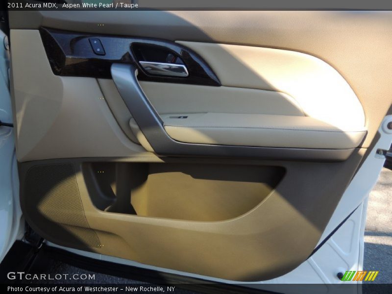 Aspen White Pearl / Taupe 2011 Acura MDX
