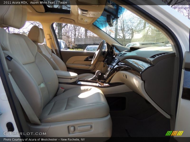 Aspen White Pearl / Taupe 2011 Acura MDX