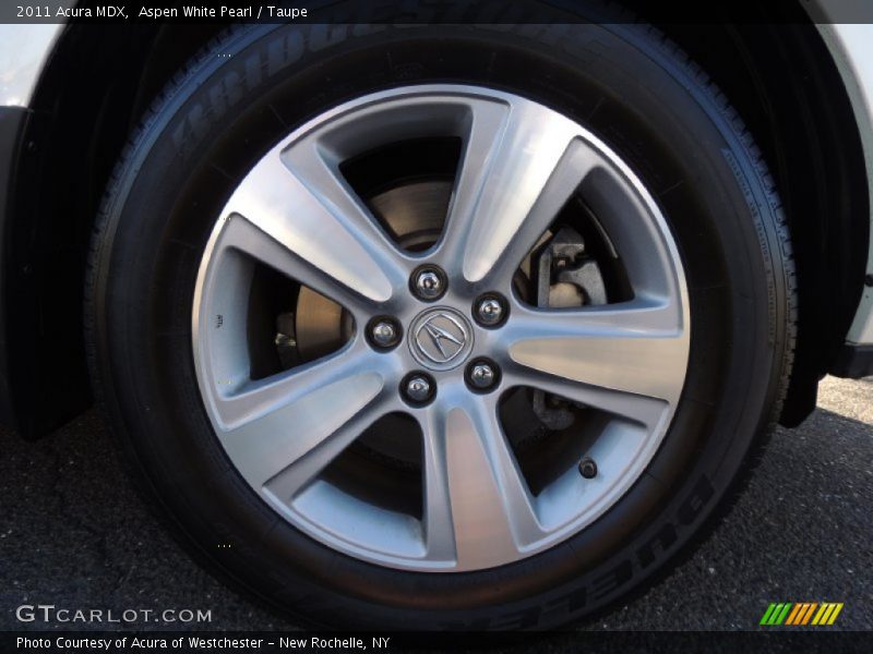 Aspen White Pearl / Taupe 2011 Acura MDX