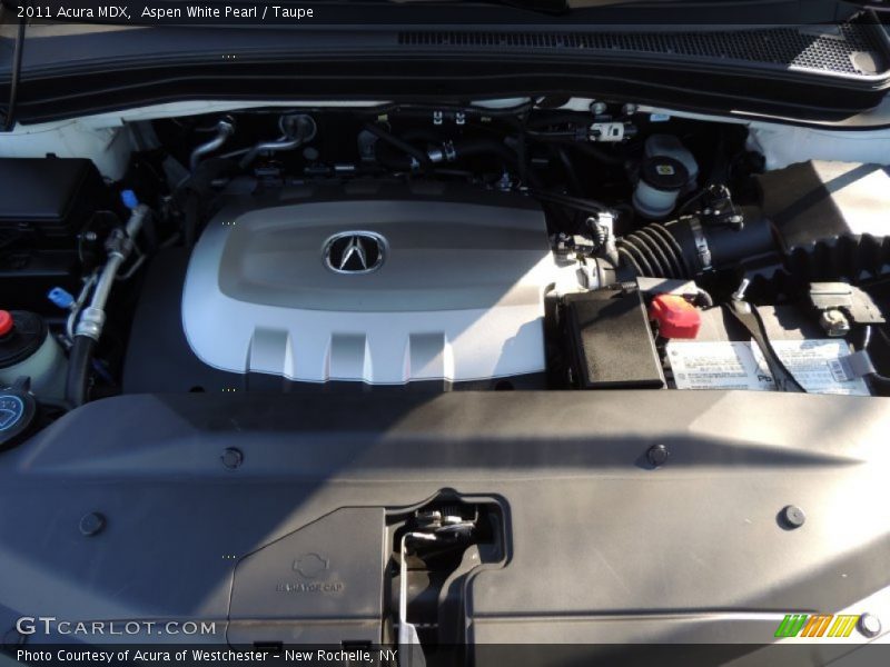 Aspen White Pearl / Taupe 2011 Acura MDX