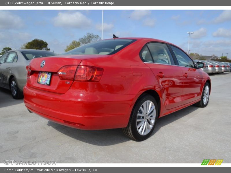 Tornado Red / Cornsilk Beige 2013 Volkswagen Jetta TDI Sedan