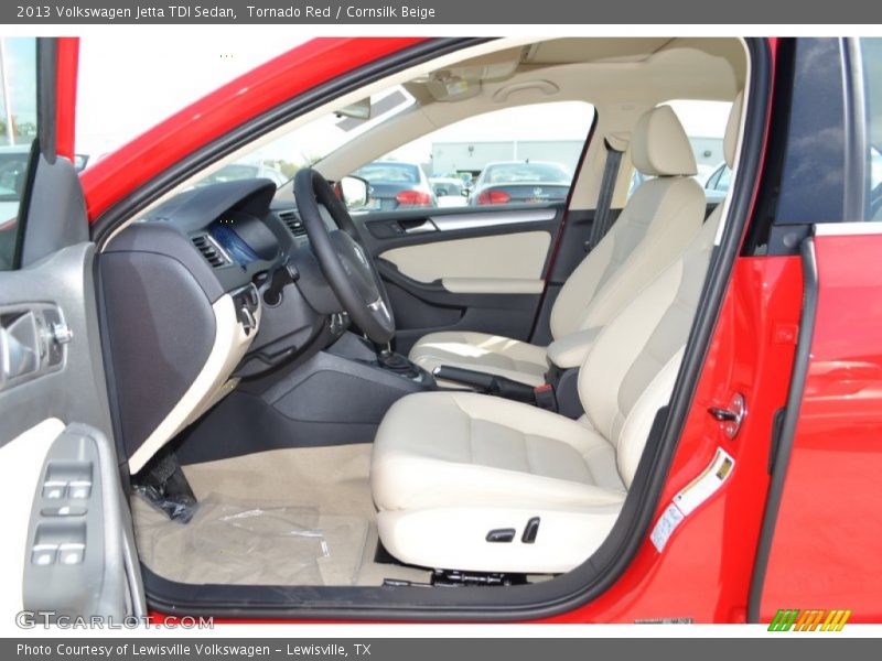 Tornado Red / Cornsilk Beige 2013 Volkswagen Jetta TDI Sedan