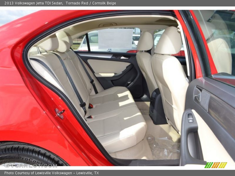 Tornado Red / Cornsilk Beige 2013 Volkswagen Jetta TDI Sedan