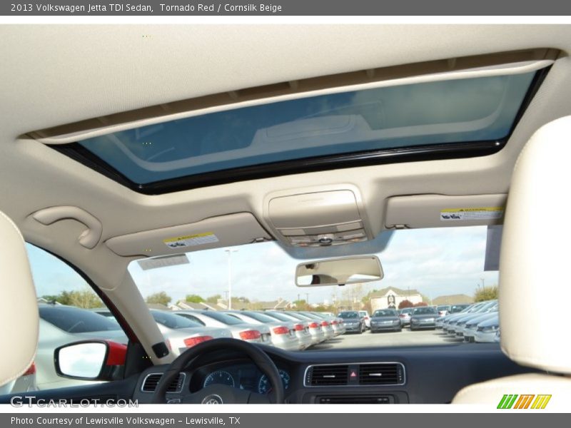Tornado Red / Cornsilk Beige 2013 Volkswagen Jetta TDI Sedan