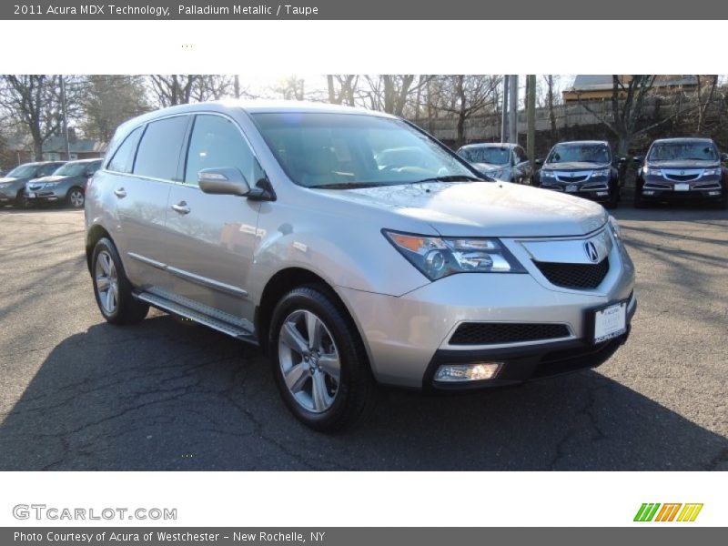 Palladium Metallic / Taupe 2011 Acura MDX Technology