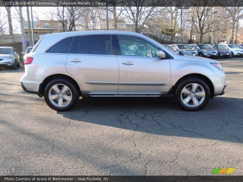 Palladium Metallic / Taupe 2011 Acura MDX Technology