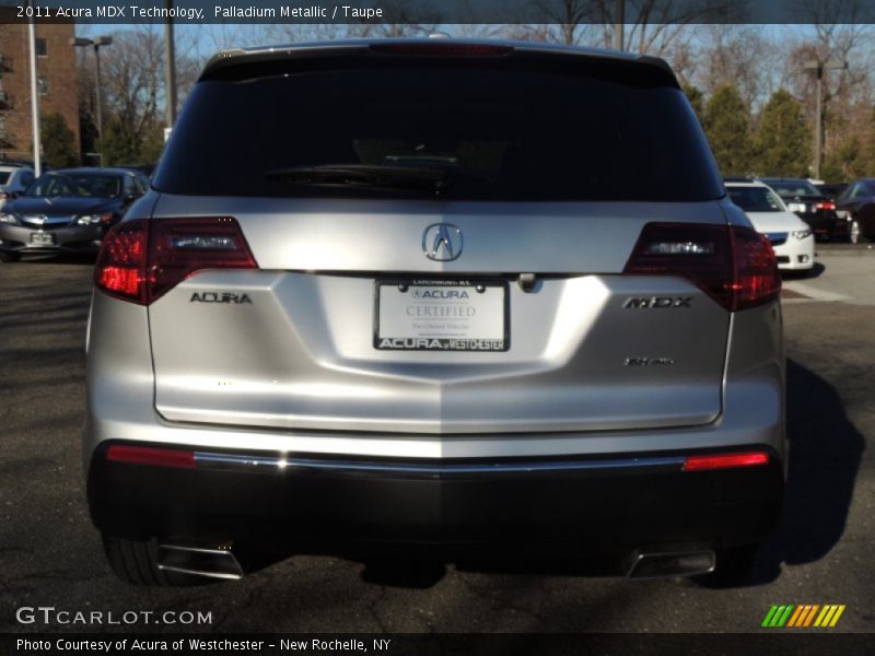 Palladium Metallic / Taupe 2011 Acura MDX Technology