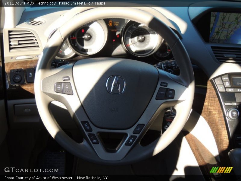 Palladium Metallic / Taupe 2011 Acura MDX Technology