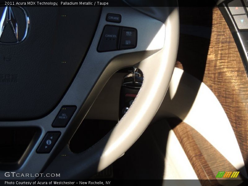 Palladium Metallic / Taupe 2011 Acura MDX Technology