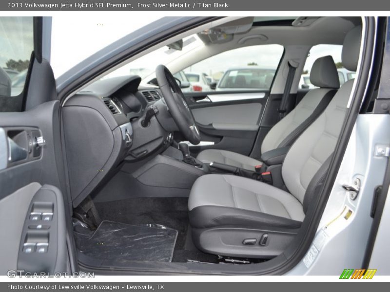 Frost Silver Metallic / Titan Black 2013 Volkswagen Jetta Hybrid SEL Premium