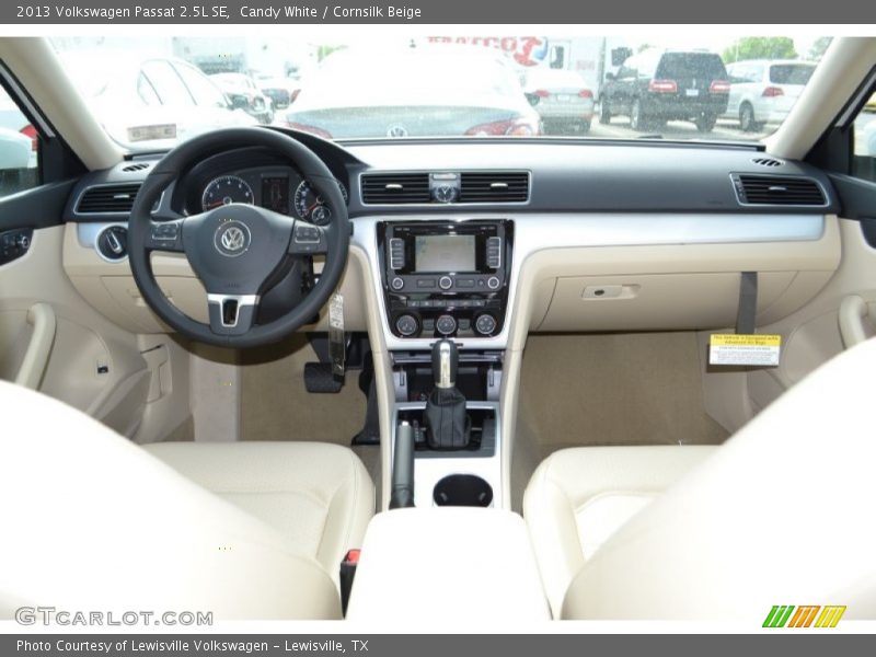 Candy White / Cornsilk Beige 2013 Volkswagen Passat 2.5L SE