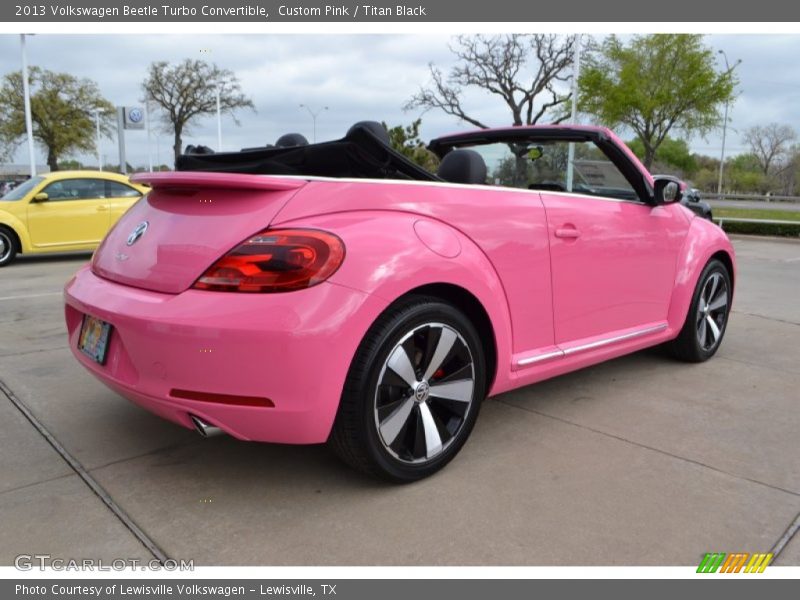 Custom Pink / Titan Black 2013 Volkswagen Beetle Turbo Convertible