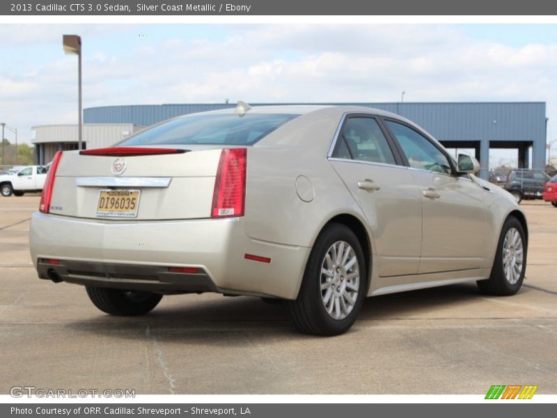 Silver Coast Metallic / Ebony 2013 Cadillac CTS 3.0 Sedan