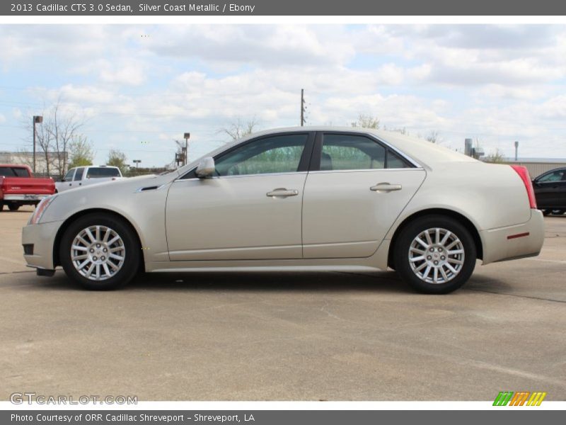 Silver Coast Metallic / Ebony 2013 Cadillac CTS 3.0 Sedan