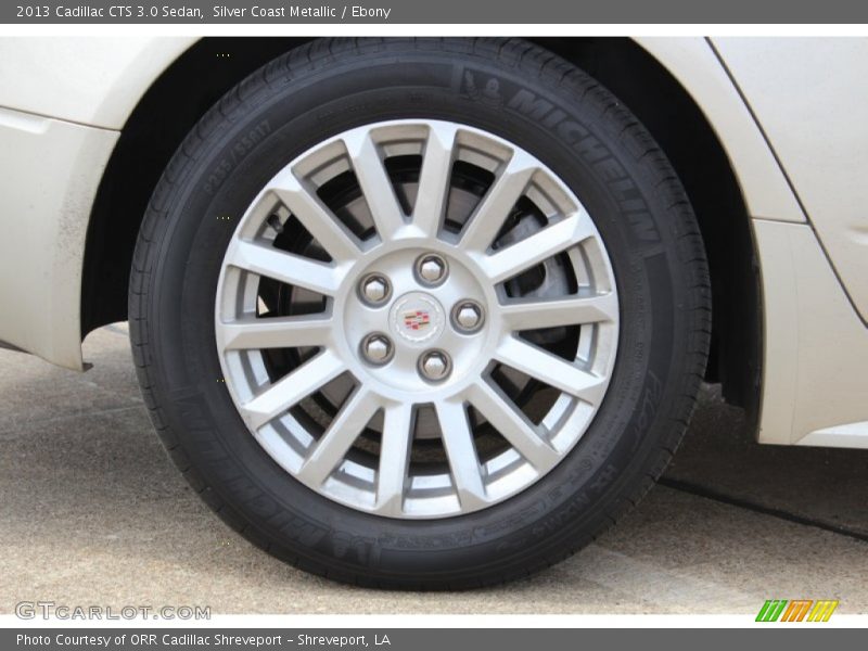 Silver Coast Metallic / Ebony 2013 Cadillac CTS 3.0 Sedan