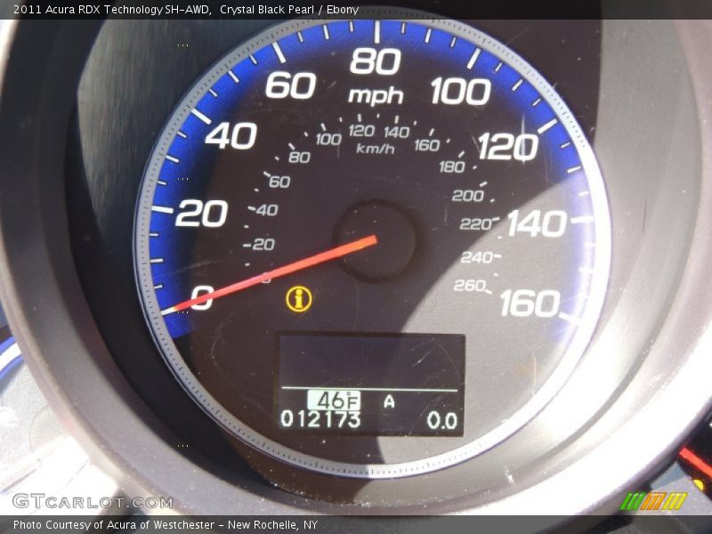 Crystal Black Pearl / Ebony 2011 Acura RDX Technology SH-AWD