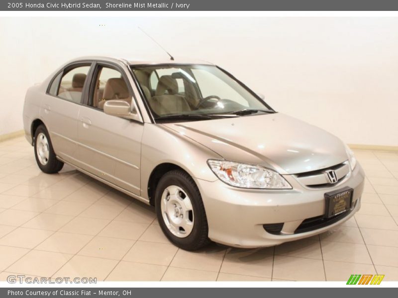 Shoreline Mist Metallic / Ivory 2005 Honda Civic Hybrid Sedan