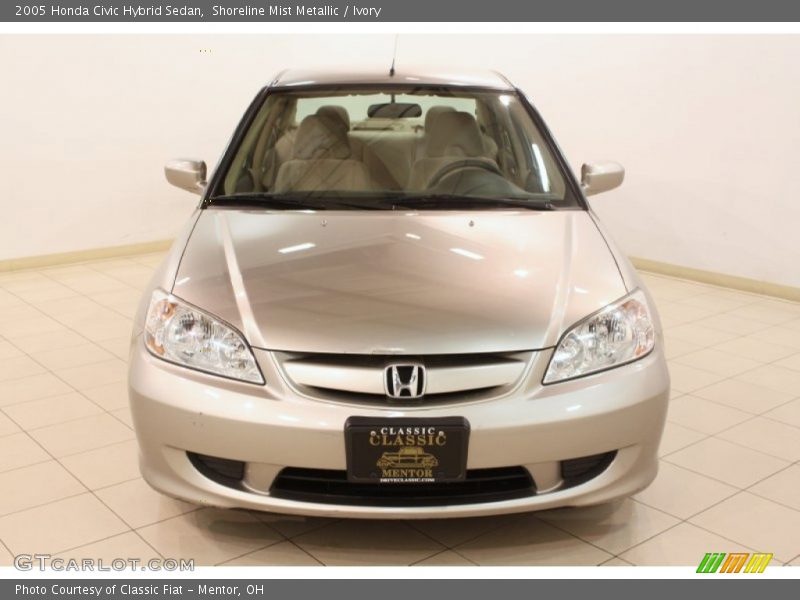 Shoreline Mist Metallic / Ivory 2005 Honda Civic Hybrid Sedan