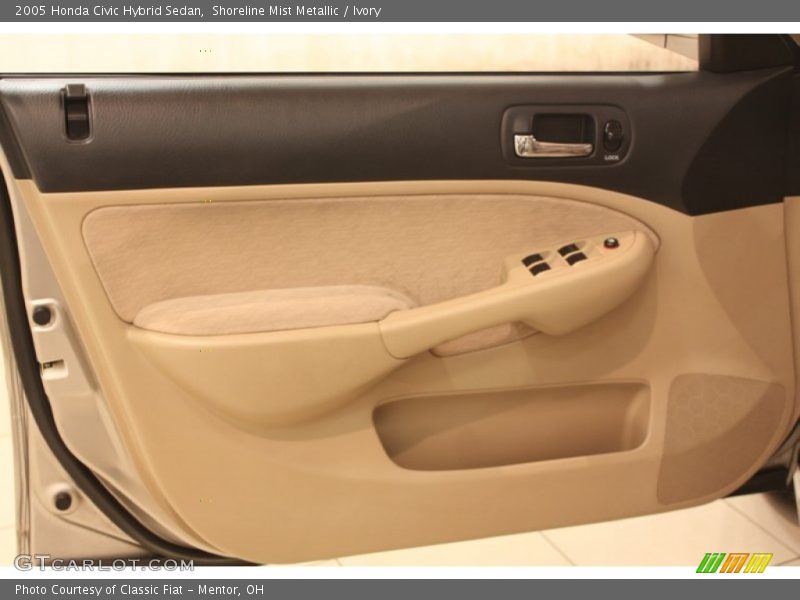 Shoreline Mist Metallic / Ivory 2005 Honda Civic Hybrid Sedan