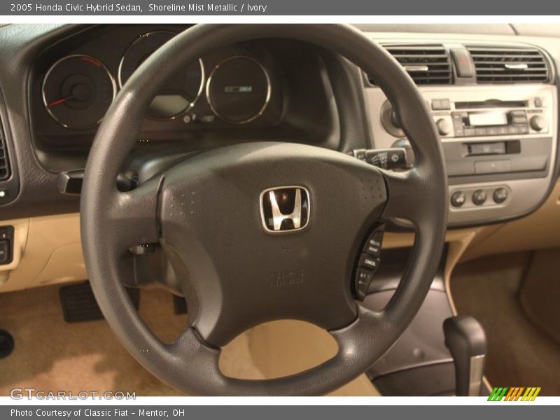 Shoreline Mist Metallic / Ivory 2005 Honda Civic Hybrid Sedan