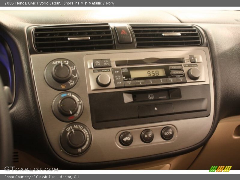 Shoreline Mist Metallic / Ivory 2005 Honda Civic Hybrid Sedan