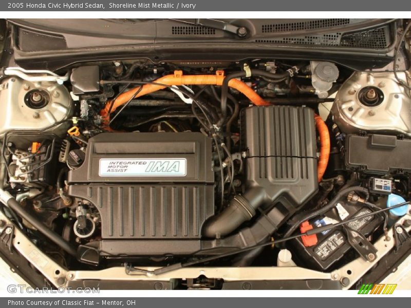 Shoreline Mist Metallic / Ivory 2005 Honda Civic Hybrid Sedan