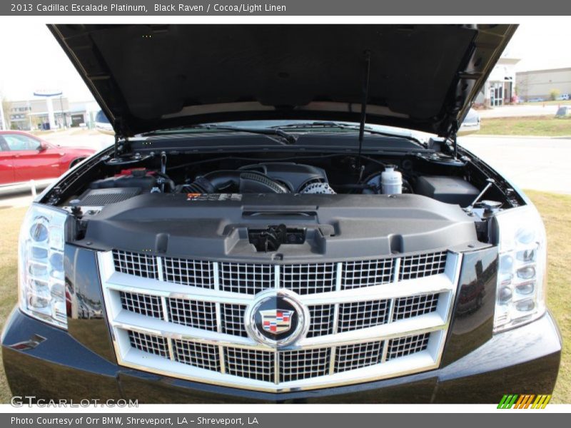 Black Raven / Cocoa/Light Linen 2013 Cadillac Escalade Platinum