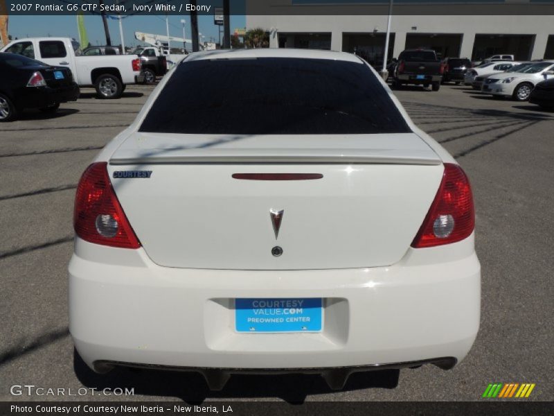 Ivory White / Ebony 2007 Pontiac G6 GTP Sedan