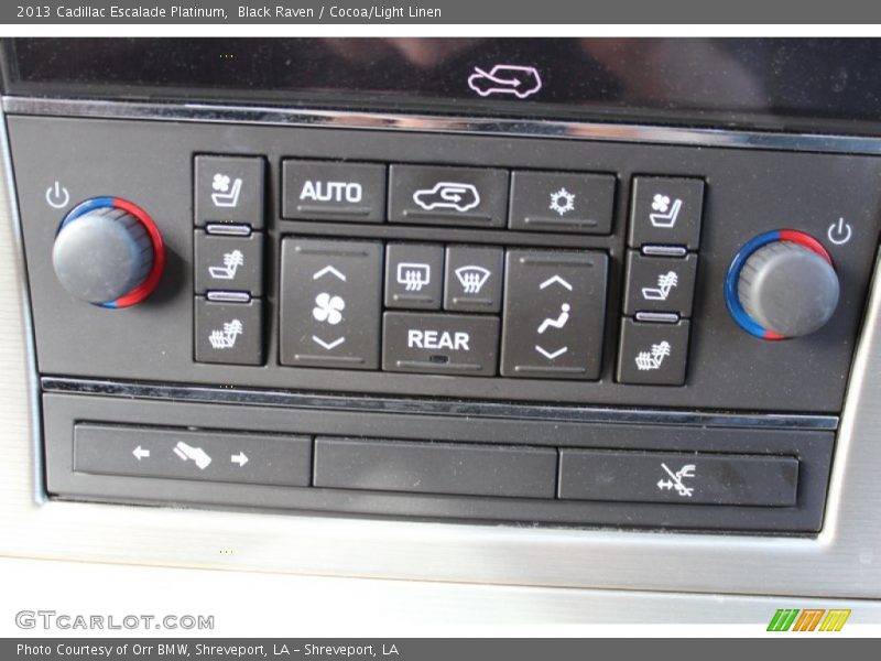 Controls of 2013 Escalade Platinum