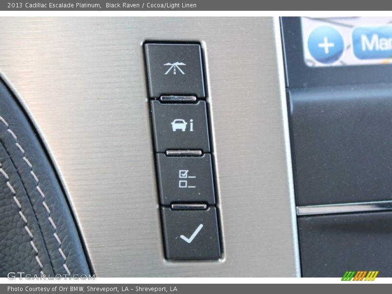 Black Raven / Cocoa/Light Linen 2013 Cadillac Escalade Platinum