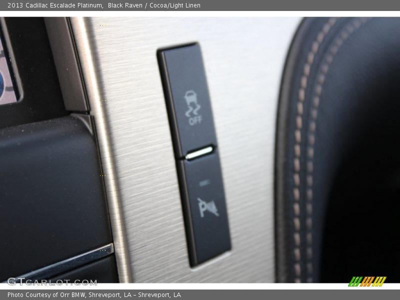 Black Raven / Cocoa/Light Linen 2013 Cadillac Escalade Platinum