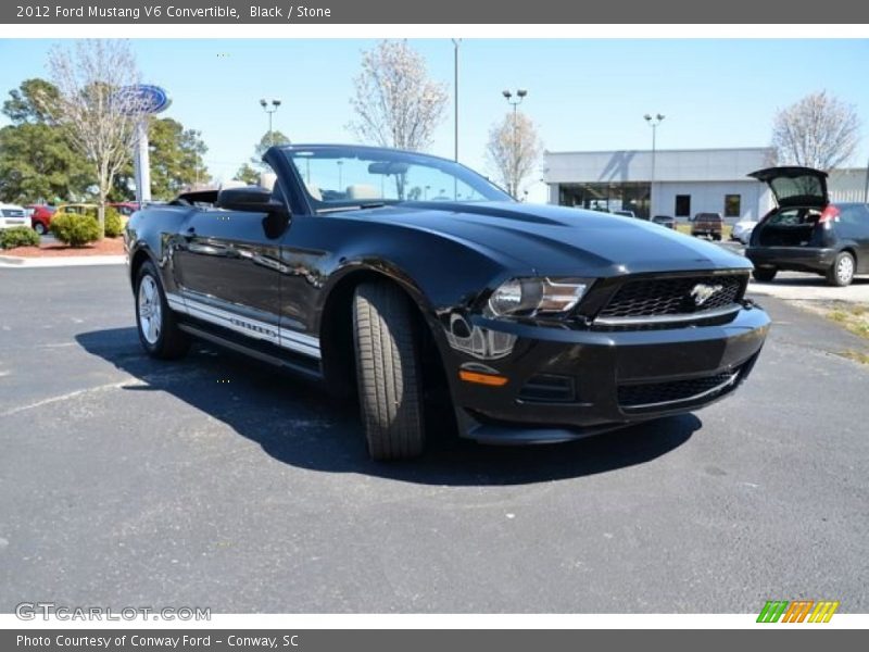 Black / Stone 2012 Ford Mustang V6 Convertible