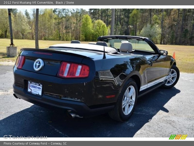 Black / Stone 2012 Ford Mustang V6 Convertible