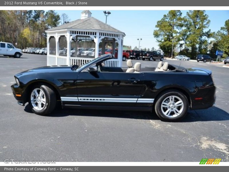 Black / Stone 2012 Ford Mustang V6 Convertible